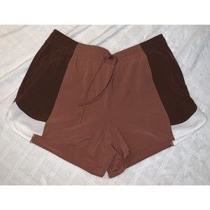 Abercrombie & Fitch Your Personal Best YPB Shorts W Lining XL NWT Brown Mahogany